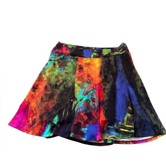Dona Jo Birdie Skort Tie dye colorful Size large - Picture 2 of 8